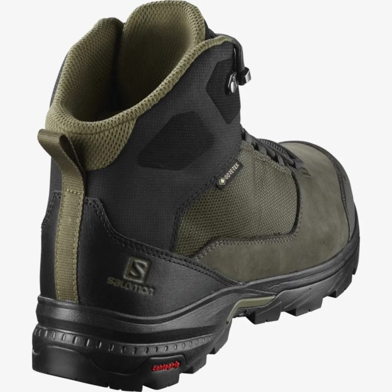 Olive Salomon Outward GTX Men's Hiking Boots | IE HB8416